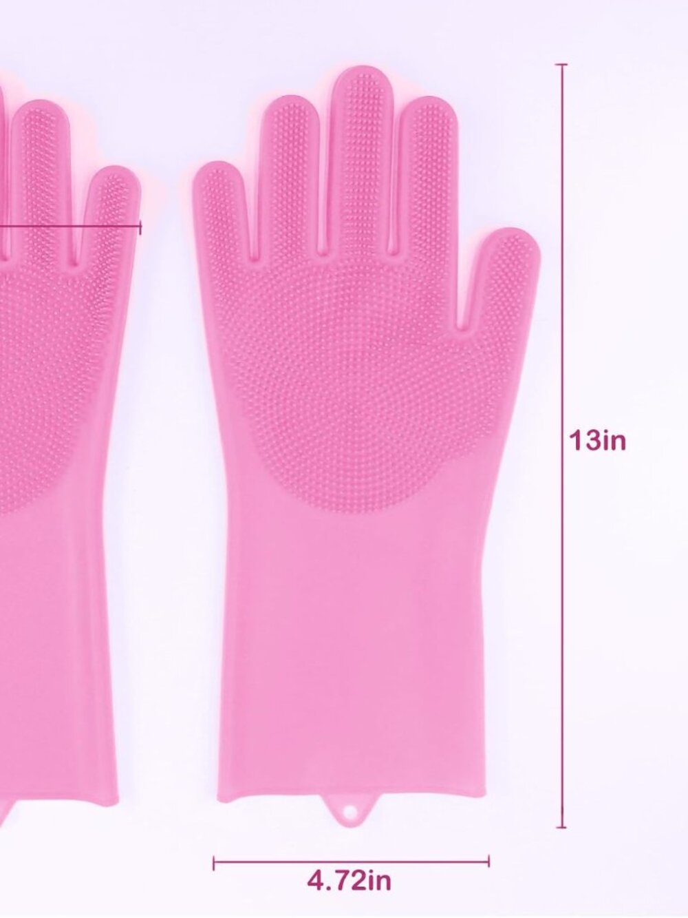 Silicone Pet Grooming Gloves Dog Washing Gloves for Bathing Massaging - Picture 5 of 6